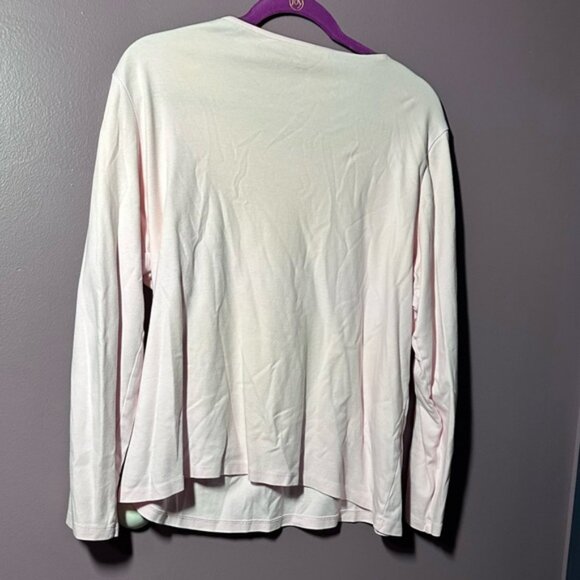 Croft & Barrow Light Pink V-Neck Sweater and TShirt - Picture 8 of 8